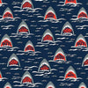Scary Sharks Fabric by Timeless Treasures