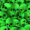 Creep It Real - Packed Glowing Skulls Fabric