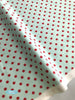 RJR Fabrics - Sugar Berry - Spot On - Radiant Aqua with Red Glitter