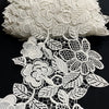 White Floral Cutwork Wedding Lace Trim 