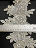 Embellished Gold & Silver Floral Wedding Lace Trims | Bridal Laces 