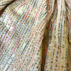 Chinon Crepe Embroidered Fabric with Sequins