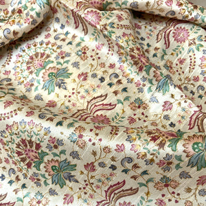 Artificial Raw Silk Embroidered Fabric