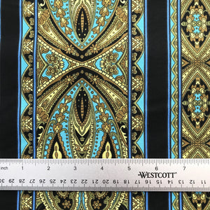 Casablanca Border - Bright Teal - RJR Fabrics