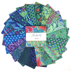 Kaffe Fassett Ocean 5" Squares/Charm Pack by Free Spirit Fabrics