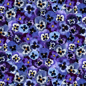 Pansy Paradise - Packed Pansy Fabric