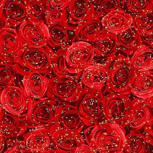 Gilded Rose - Packed Gilded Red Metallic Roses