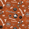 Licensed Colleges Fabrics - University of Texas by Sykel Enterprises