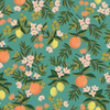 Primavera Citrus Floral Teal Fabric by Cotton + Steel | RP300-TE3
