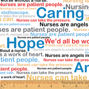 Calling All Nurses - Words on White - Windham