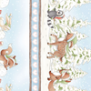 Snow Day - Winter Animal Stripe by Timeless Treasures
