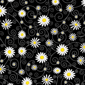 What's the Buzz? Chalk Daisies by Gail Cadden for Timeless Treasures