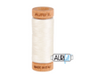 Aurifil 80wt Cotton Thread #6722 White | Royal Motif Fabrics