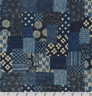 Sevenberry Nara Homespun Indigo by Robert Kaufman | Royal Motif Fabrics
