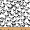 Tonal Butterflies White/Black by Kanvas Studio for Benartex 7811-99