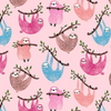 Take It Slow - All Over Sloths by Timeless Treasures | Novelty Fabrics