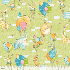 Hello Day - Fly Away Day Green by Cori Dantini for Blend Fabrics