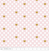 Chloe & Friends Cat Dot Pink Gold Sparkle by Riley Blake SC8912-PINK
