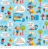 Cops and Robbers Main Blue by Riley Blake C8610-BLUE | Royal Motif Fabrics