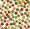 Tree Traditions - Hanging Ornaments Christmas/Gold Metallic by Hoffman Fabrics S7724-161G