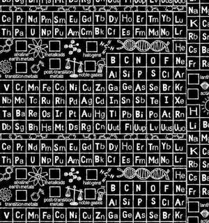 Math & Science - Periodic Table fabric by Timeless Treasures