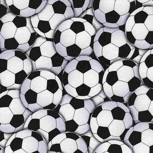 Goal! - Packed Soccer Balls by Gail Cadden for Timeless Treasures