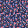Les Fleurs - Rosa Navy Cotton Fabric