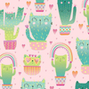 Kitty Cactus - Quirky Cat Cacti by Timeless Treasures