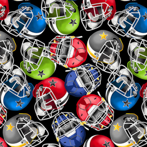 Love Of Game - Football Helmets by Blank Quilting | Sports Fabrics