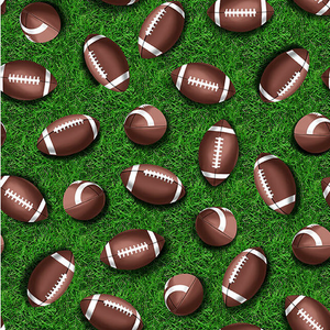 Love Of Game - Footballs 1249-66-Green by Blank Quilting | Sports Fabrics