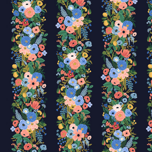 Wildwood Garden Party Vines Navy RP101-NA2 by Cotton + Steel Fabrics