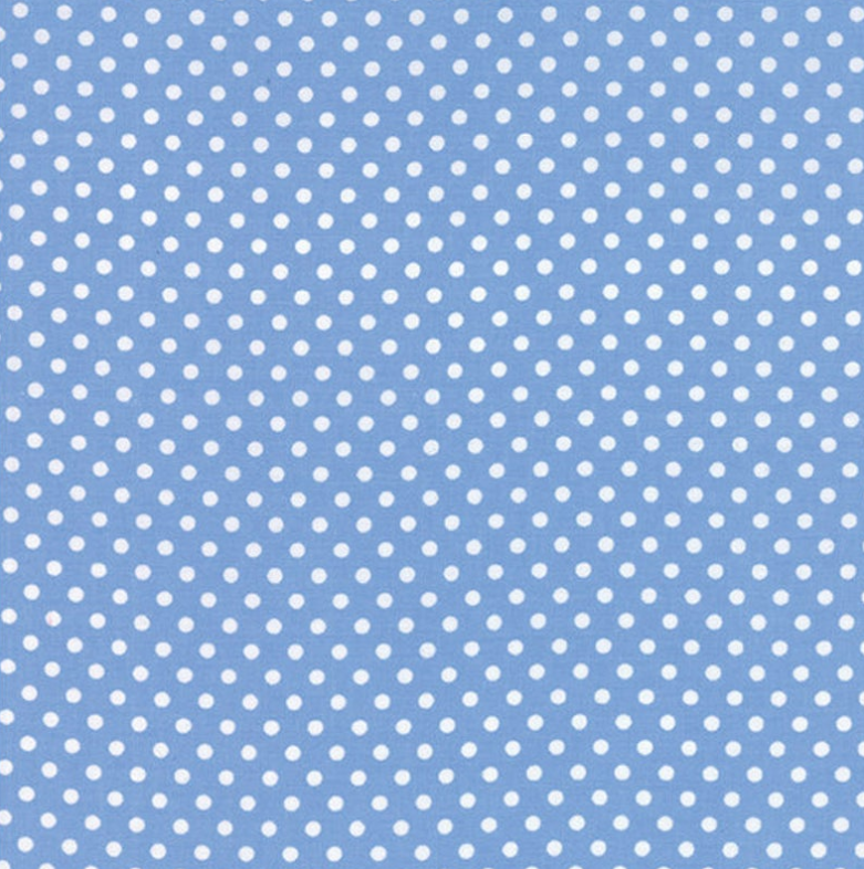 45" Dottie Small Dots Sky Blue by Moda | Royal Motif Fabrics