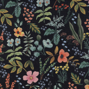 Amalfi Herb Garden Midnight Canvas Fabric