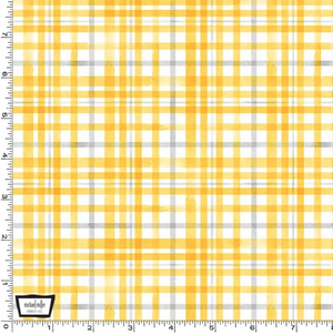 Queen Bee - Beehive Plaid Yellow by Diane Kappa for Michael Miller Fabrics