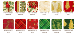Winter's Grandeur 8 - Holiday Colorstory Charm Squares by Robert Kaufman