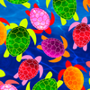 Tropical Breeze - Watercolor Turtles Blue by Kanvas Studio for Benartex