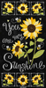 You Are My Sunshine Sunflower Chalkboard Panel
