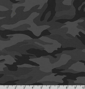 Sevenberry Camouflage Charcoal by Sevenberry for Robert Kaufman Fabrics