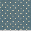 Sevenberry Cotton Flax - Dots on Blue