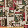 Home Sweet Cabin Khaki by Whistler Studios for Windham Fabrics 51080-1