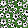 Born to Score - Tossed Soccer Ball by Studio E Fabrics | Sports Fabrics