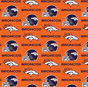 Licensed National Football League Cotton Fabrics | Denver Broncos Fabric