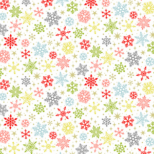 Andover Fabrics - Joy - Snowflakes White by Makower UK TP-2231-W