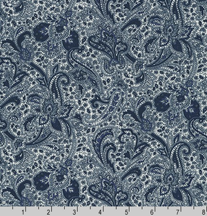 Paisley Prints White by Robert Kaufman | Designer Fabrics | Royal Motif Fabrics