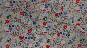 Strawberry Fields - Floral Mint Fabric by Cotton + Steel | RP400-MI2