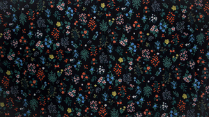 Strawberry Fields - Hawthorne Black Fabric by Cotton + Steel | RP401-BK1