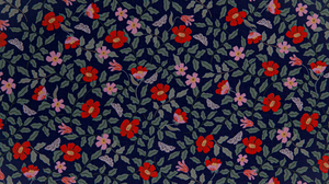 Strawberry Fields - Primrose Navy Fabric by Cotton + Steel | RP402-NA1