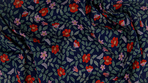 Strawberry Fields - Primrose Navy Fabric by Cotton + Steel | RP402-NA1