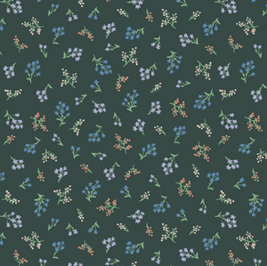 Strawberry Fields - Petite Fleurs Hunter Fabric by Cotton + Steel | RP403-HU2