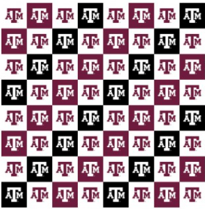 Licensed Colleges Fabrics - Texas A&M University | Cotton Digital Print